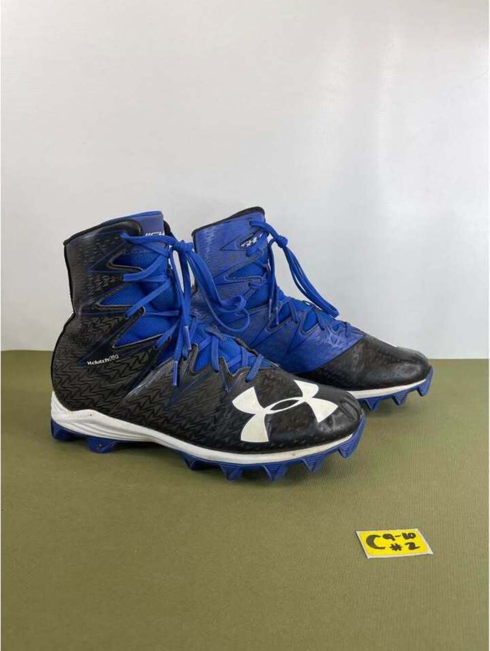 Under Armour Highlight MC Football Cleats Royal Blue Black 1269695-041 Mens 9.5